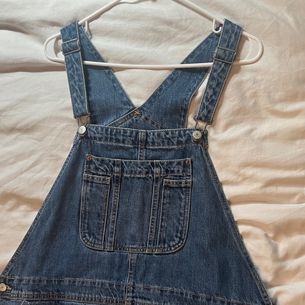 Old Navy Blue Denim Jumpsuit - CUT OFF SHORTS - XL - slouchy fit